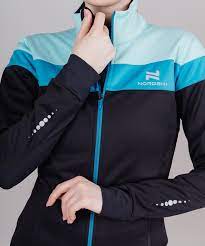 Разминочная куртка Nordski Drive Black/Mint W 40-M